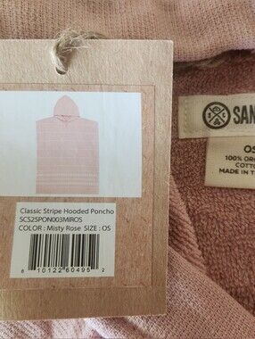 NEW SandCloud Misty Rose Hooded Poncho With Pockets!